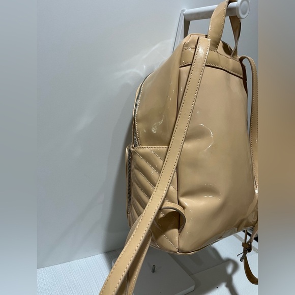 Tan  backpack patent leather Sam Edelman 12 high 8wide 5 deep main image 6